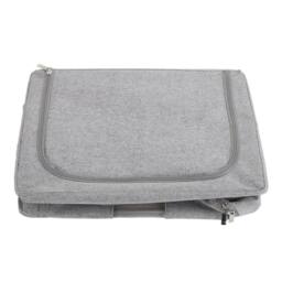 KORVIXA 100L - Extra Large Folding Stackable Organizer Clot hes Box in Grey - thumbnail 4