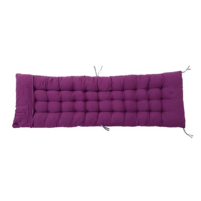 VOGREX 160x50cm Cotton Sun Lounger Cushion Outdoor Recliner Window Seat Pad in Purple - Size: 160x50 cm - image 1