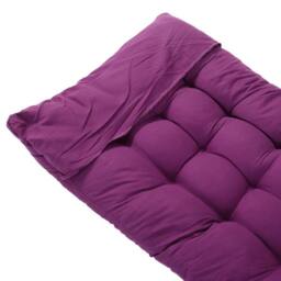 VOGREX 160x50cm Cotton Sun Lounger Cushion Outdoor Recliner Window Seat Pad in Purple - Size: 160x50 cm - thumbnail 3