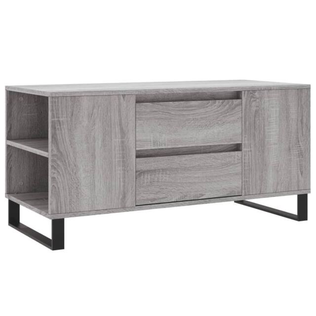 Berkfield Home Coffee Table Grey Sonoma 102x44.5x50 cm Engineered Wood - image 1