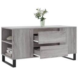 Berkfield Home Coffee Table Grey Sonoma 102x44.5x50 cm Engineered Wood - thumbnail 4