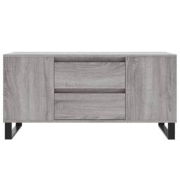Berkfield Home Coffee Table Grey Sonoma 102x44.5x50 cm Engineered Wood - thumbnail 5