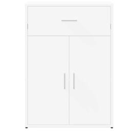 Berkfield Home Sideboard White 60x30x84 cm Engineered Wood - Size: 60 x 30 x 84 cm - thumbnail 5