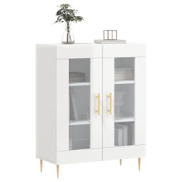 Berkfield Home Sideboard High Gloss White 69.5x34x90 cm Engineered Wood - thumbnail 3