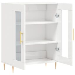 Berkfield Home Sideboard High Gloss White 69.5x34x90 cm Engineered Wood - thumbnail 6