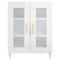 Berkfield Home Sideboard High Gloss White 69.5x34x90 cm Engineered Wood - thumbnail 5