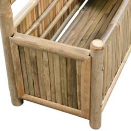 Berkfield Home Garden Raised Bed with Trellis Bamboo 70 cm in Brown - thumbnail 5