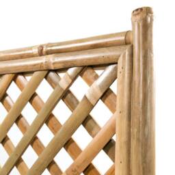 Berkfield Home Garden Raised Bed with Trellis Bamboo 70 cm in Brown - thumbnail 6