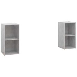 Berkfield Home TV Cabinets 2 pcs Concrete Grey 72x35x36.5 cm Engineered Wood - thumbnail 2