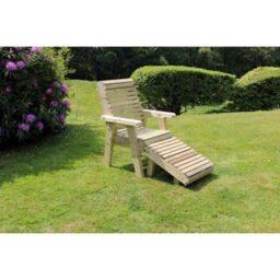 Churnet Valley Garden Furniture Ltd Ergonomic Footstool - Wood - L50 x W35 x H30 cm - L50 x W35 x H30 cm in Brown - thumbnail 2