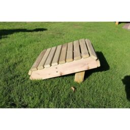 Churnet Valley Garden Furniture Ltd Ergonomic Footstool - Wood - L50 x W35 x H30 cm - L50 x W35 x H30 cm in Brown - thumbnail 4