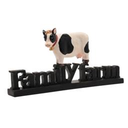 Country Living Resin Cow Family Farm in Black - thumbnail 2