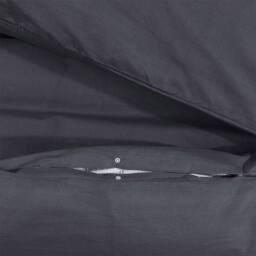Berkfield Home Duvet Cover Set Black 140x200 cm Cotton - thumbnail 4