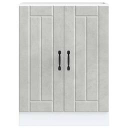 Berkfield Home Sink Base Cabinet Lucca Concrete Grey Engineered Wood - thumbnail 4