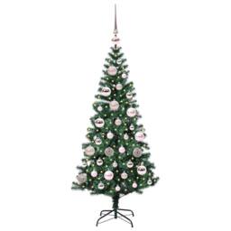 Berkfield Home Artificial Pre-lit Christmas Tree Green 120 cm PVC & Metal - thumbnail 3