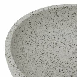 Berkfield Home Countertop Basin Grey Round Œ¶41x14 cm Ceramic - Size: 41x14 cm - thumbnail 5