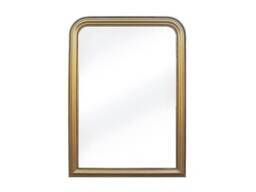 Vente-unique Paulownia Wood Overmantel Mirror - L80 X H110 Cm - Gold Brass Effect - thumbnail 3