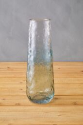 Orsina Functional Large Blue Glass Vase, Lightweight & Versatile Floral Glass Vase, Stylish Vase For Flowers - thumbnail 2