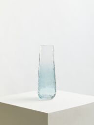 Orsina Functional Large Blue Glass Vase, Lightweight & Versatile Floral Glass Vase, Stylish Vase For Flowers - thumbnail 3