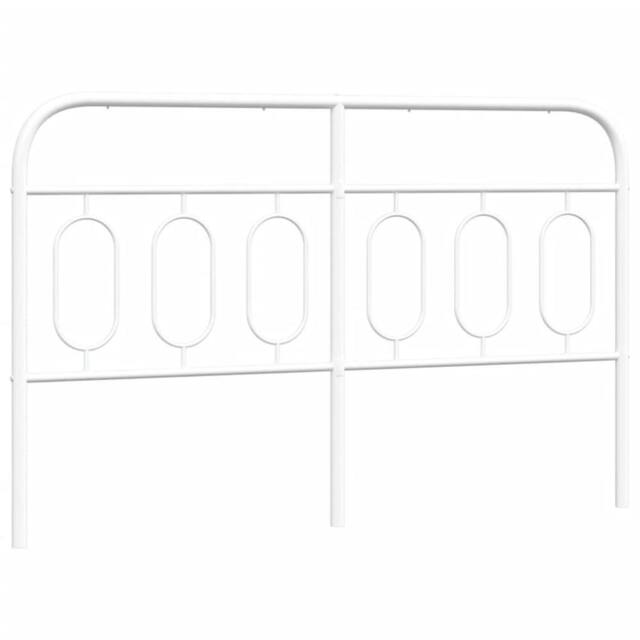 Berkfield Home Metal Headboard White 137 cm - image 1