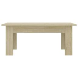 Berkfield Home Coffee Table Sonoma Oak 100x60x42 cm Engineered Wood in Light Tan - Size: 100 x 60 x 42 cm - thumbnail 4