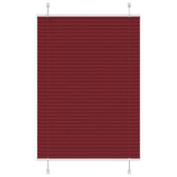 Berkfield Home Pleated Blind Bordeaux Red 100x100 cm Fabric Width 99.4 cm Polyester - thumbnail 2