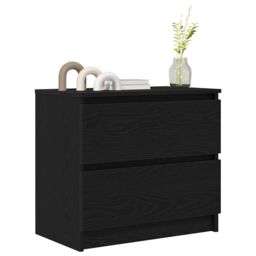 Berkfield Home TV Cabinet Black 60x35x54 cm Engineered Wood - Size: 60 x 35 x 54 cm - thumbnail 4