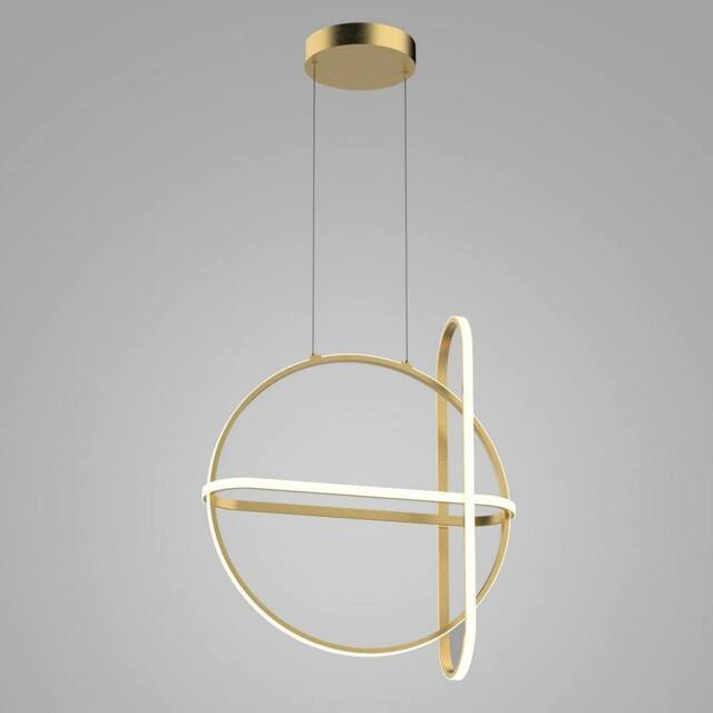 Netlighting Modern LED Hanging Pendant Golden Warm White 3000K 2000lm Dimmable in Gold