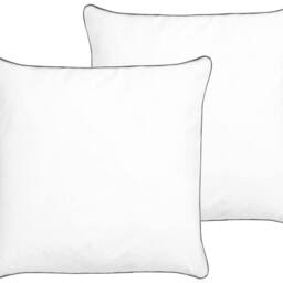 Wyld and Coco 2 Pack 80 x 80 cm Japara Cotton Pillows with Microfibre Fill in White - thumbnail 2