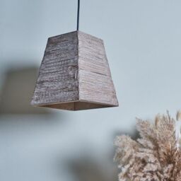 ValueLights Wood Ceiling Light Pendant in Brown - thumbnail 3
