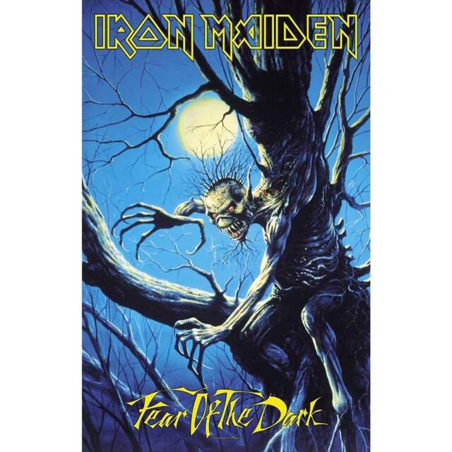 Iron Maiden Fear Of The Dark Textile Poster in Blue - image 1