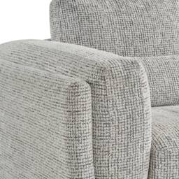 Furnishings For Less UK Bali Modern Single Seater Armchair Chenille Fabric Grey - thumbnail 4