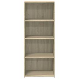 Berkfield Home Highboard Sonoma Oak 50x41x124 cm Engineered Wood in Light Oak - Size: 50 x 41 x 124 cm - thumbnail 4
