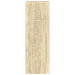 Berkfield Home Highboard Sonoma Oak 50x41x124 cm Engineered Wood in Light Oak - Size: 50 x 41 x 124 cm - thumbnail 5