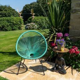 Madison & Mayfair Stylish Green Egg Chair - thumbnail 1