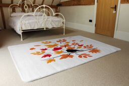 Benjamin Tate Design Autumn Bird On Branch Rug in Natural - Size: Large - thumbnail 3