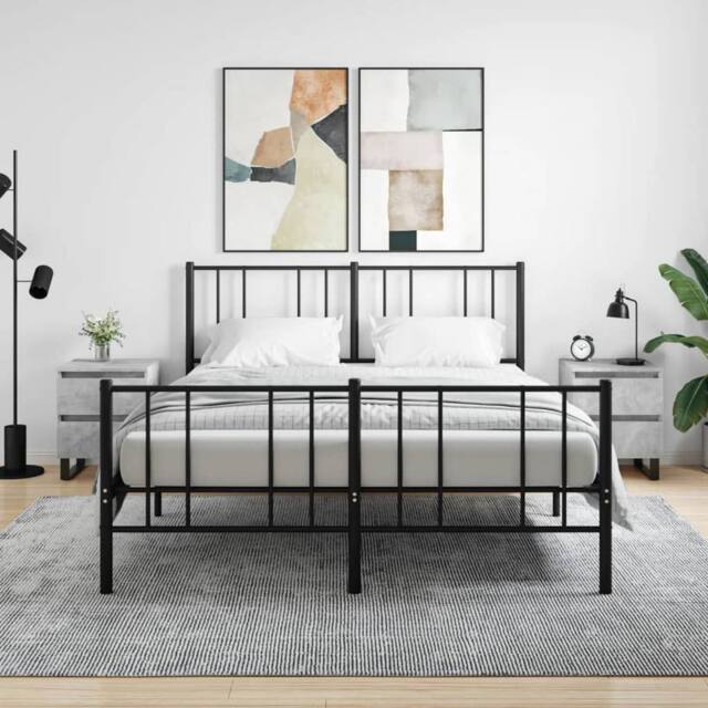 Berkfield Home Bedside Cabinets 2 pcs Concrete Grey 40x35x50 cm Engineered Wood - Size: 40 x 35 x 50 cm - image 1