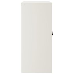 Berkfield Home File Cabinet White 90x40x90 cm Steel - Size: 90 x 40 x 90 cm - thumbnail 5