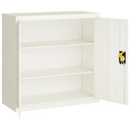 Berkfield Home File Cabinet White 90x40x90 cm Steel - Size: 90 x 40 x 90 cm - thumbnail 4