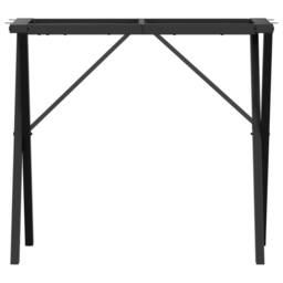Berkfield Home Dining Table Legs X-Frame 80x40x73 cm Steel in Black - Size: 80 x 40 x 73 cm - thumbnail 4