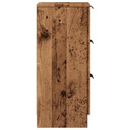 Berkfield Home Sideboards 2 pcs Old Wood 30x30x70 cm Engineered Wood in Brown - Size: 30 x 30 x 70 cm - thumbnail 6