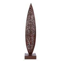 Libra Interiors Rustica Leaf Outdoor Sculpture in Bronze - thumbnail 2