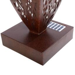Libra Interiors Rustica Leaf Outdoor Sculpture in Bronze - thumbnail 5