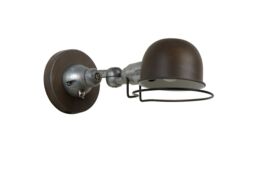 Lucide 'HONORE' Non Dimmable Stylish Rotatable Industrial Wall Light 1xE14 in Brown - thumbnail 2