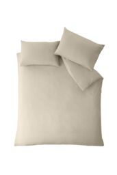 Catherine Lansfield So Soft Non Iron Duvet Cover Set in Natural - Size: Double - thumbnail 3