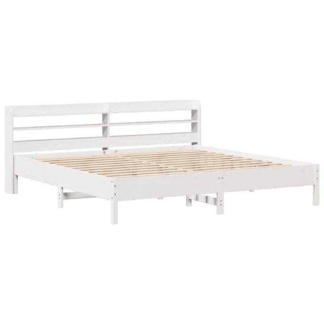 Berkfield Home Decorative Bed Frame without Mattress White 180x200 cm Super King - image 1