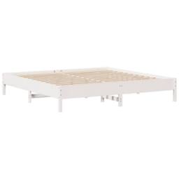Berkfield Home Decorative Bed Frame without Mattress White 180x200 cm Super King - thumbnail 7