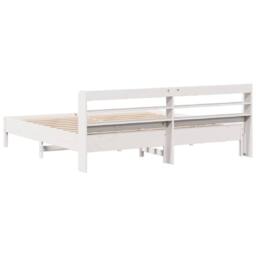 Berkfield Home Decorative Bed Frame without Mattress White 180x200 cm Super King - thumbnail 6