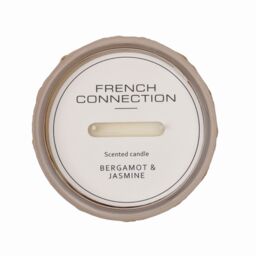 French Connection Woven Detail Stone Collection - Bergamot & Jasmine Candle 200G (1-Wick) - FCC001CS in Beige - Size: Large - thumbnail 4