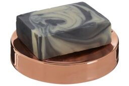 Orsina Rose Gold Soap Dish, Rust-Resistant Stainless Steel Soap Holder, Elegant Soap Tray, Curved Soap Container - thumbnail 3